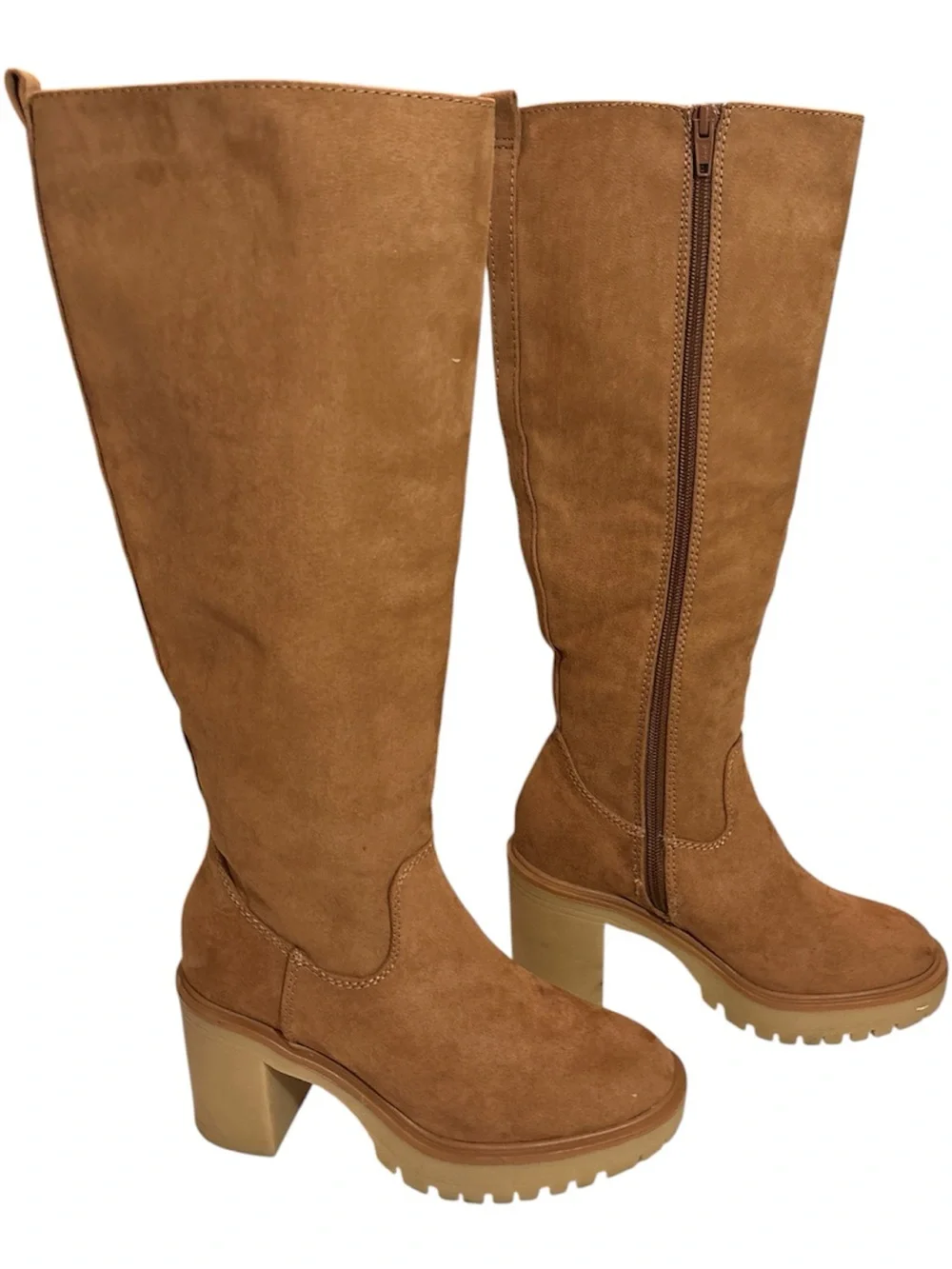 Universal Thread Tall Faux Suede Over-the-Knee Boots - Cognac